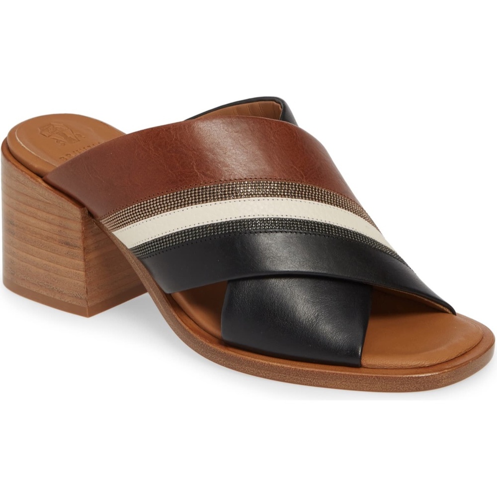 Brunello Cucinelli Block Heel Sandal Size 37